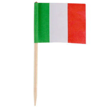 2 1/2" Italian Flag Toothpicks, 100 or 1000 count