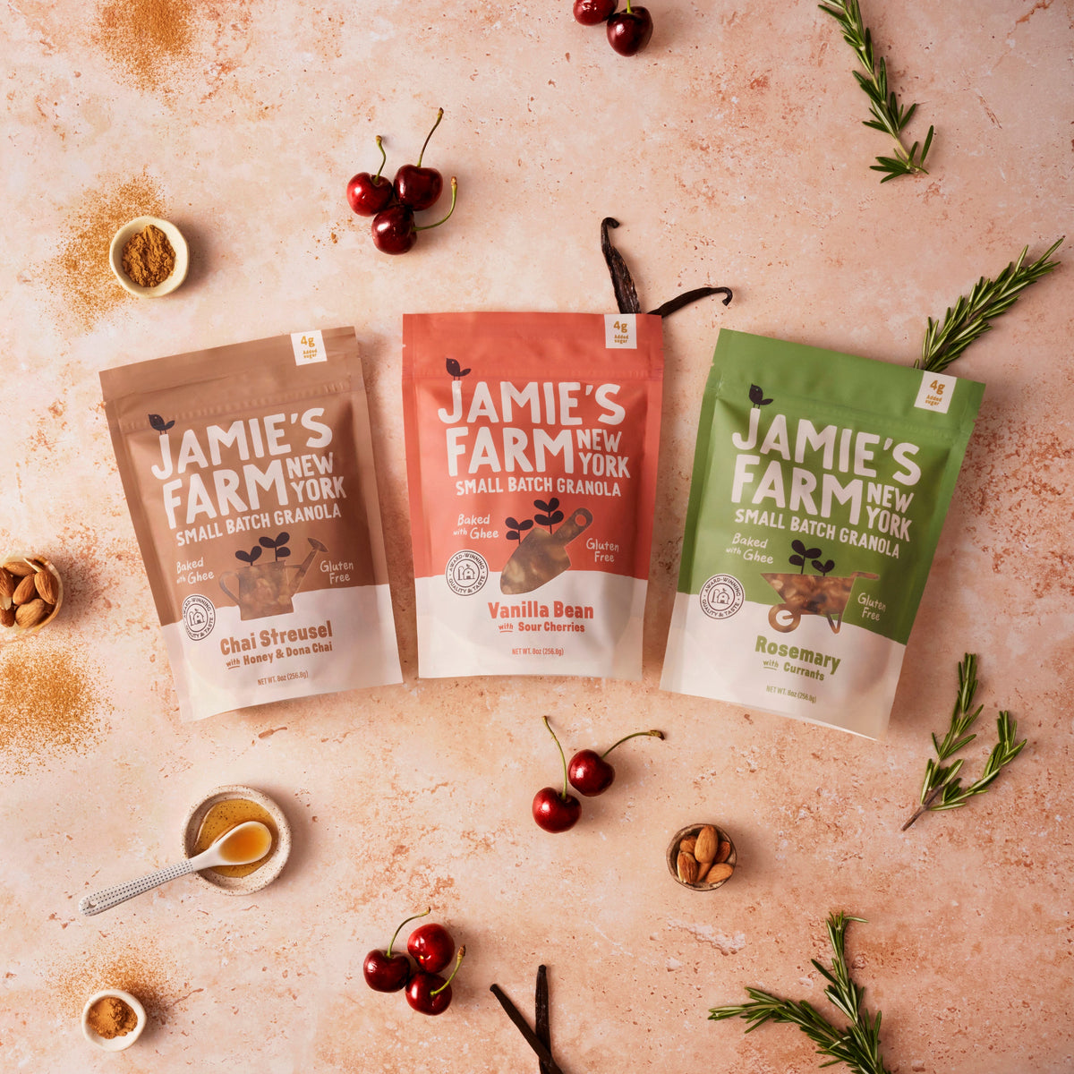 Jamie's Award-Winning Granola Trio