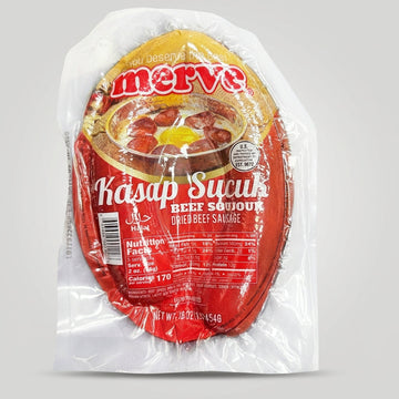 Merve Kasap Sucuk 16oz - Traditional Turkish Beef Sausage