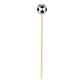 Soccer Ball Bamboo Food / Cocktail Picks, 4 3/4"  - 100 or 1000 count