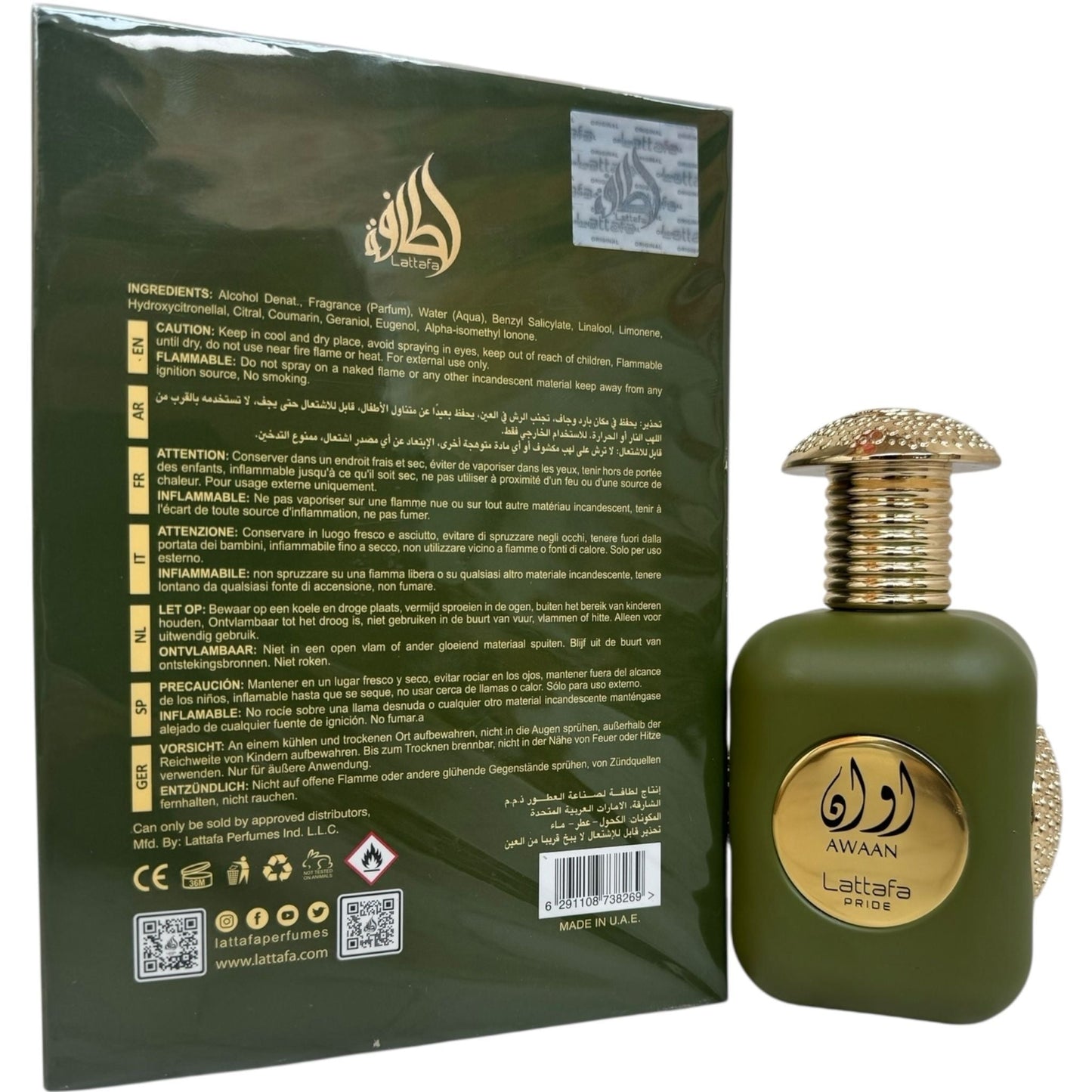 Lattafa Awaan Spray 100ML – Long Lasting Unisex Fragrance