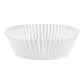 White Fluted Baking Cups - Jumbo Size, Large Diameter, 3 1/2" x 1 1/2"