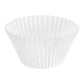 White Fluted Baking Cups - Jumbo Size, 2 1/4" x 1 7/8"