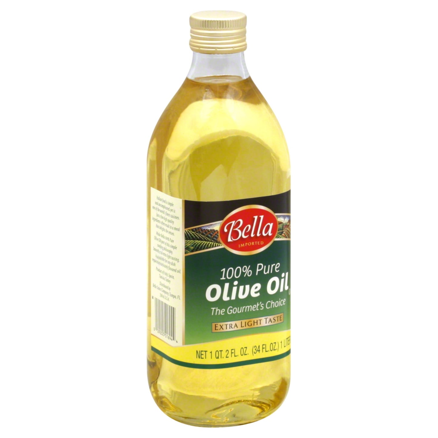 Bella, Oil Olive Pure, 34 Oz, (Pack Of 6)