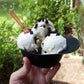 8oz. Mini Baseball Helmet Ice Cream / Snack Bowl with Spoons - 12 sets