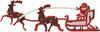 6" Santa Sleigh with 3 Reindeer 48 ct