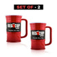 Redcupliving 24oz Reusable Red Beer Mug | BPA-Free, Shatter-Resistant Plastic