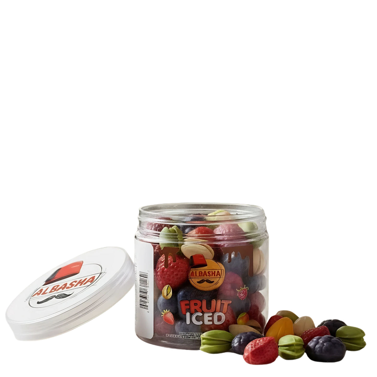 Fruit Iced Chocolate by AlBasha | Kunafa-Filled White Chocolate Jar