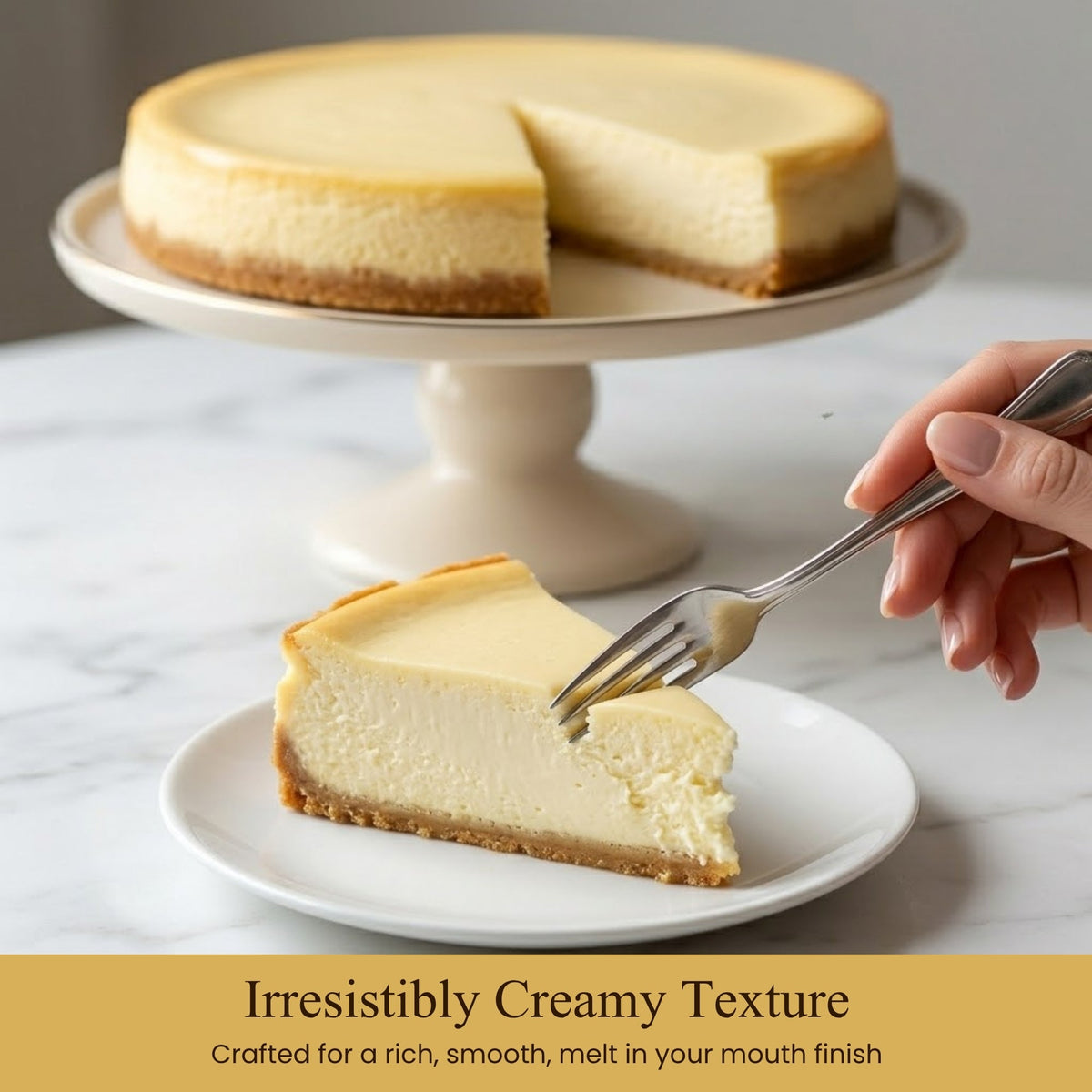 Andy Anand Gluten-Free New York Cheesecake, 9-Inch, 2 lb – Freshly Baked, Velvety Smooth, Real California Cream Cheese, Birthday Gift Box