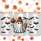 Cute Ghost Halloween 16oz Glass Tumbler – Lid & Straw, Spooky Season Gift