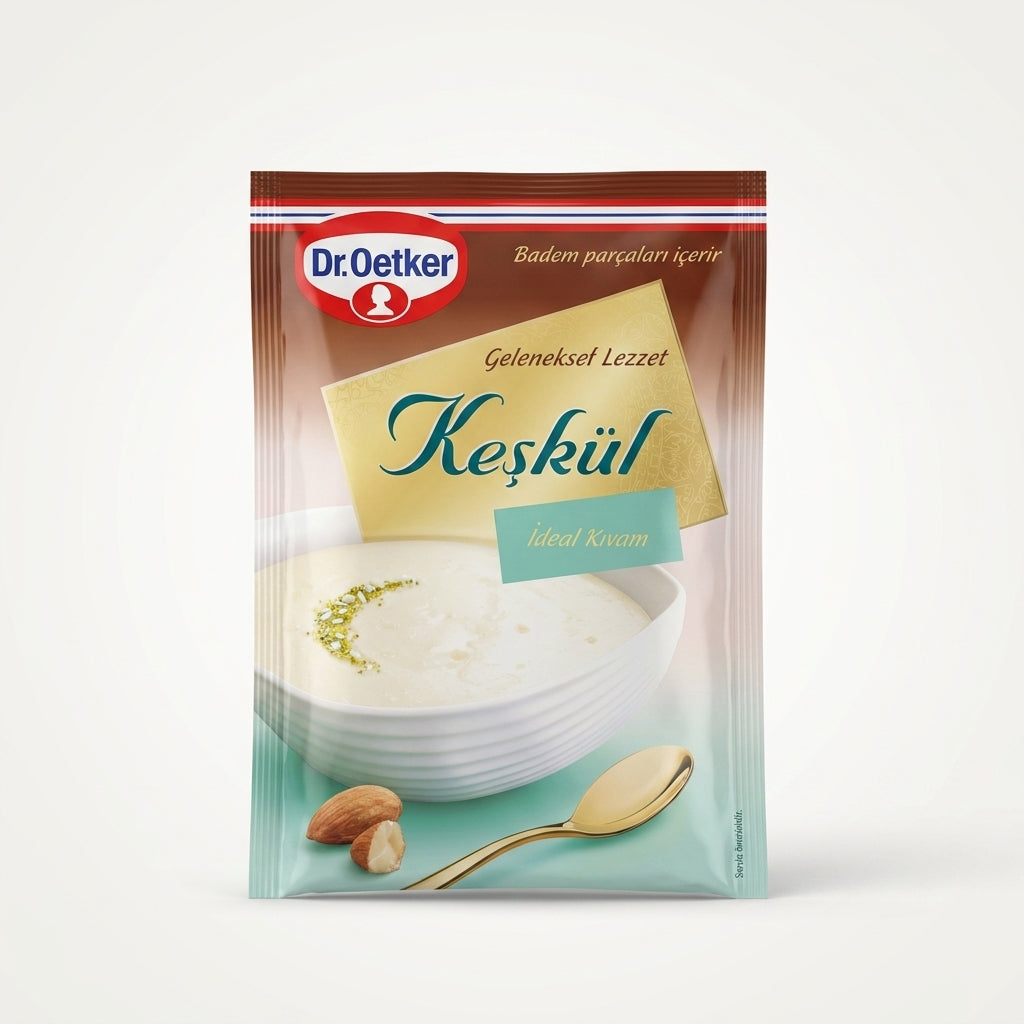 Dr. Oetker Keşkül 139g - Traditional Turkish Almond Pudding Mix