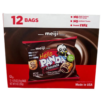 Meiji Hello Panda Chocolate 9 oz (12 Bags) - Bite Size Cookies