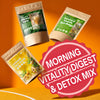 FreshDrinkUS Morning Vitality Digest & Detox Mix, Fennel, Ginger & Lemongrass Herbal Tea Bags Bundle, 100% Natural & Pure Seeds and Leaves, No Sugar, No Caffeine, No Gluten, Vegan, Biodegradable Tea Bags, Hand-Made Process – Herbal Beverage