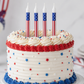 Oasis Supply, 8 pack Patriotic Birthday Candles, 3.25-Inch