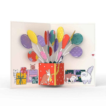 Curious Cats Birthday 5''x7'' Card, Birthday Cards