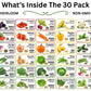 30 Seed Packet Vault: Heirloom, Non-GMO Vegetable Seed Packets