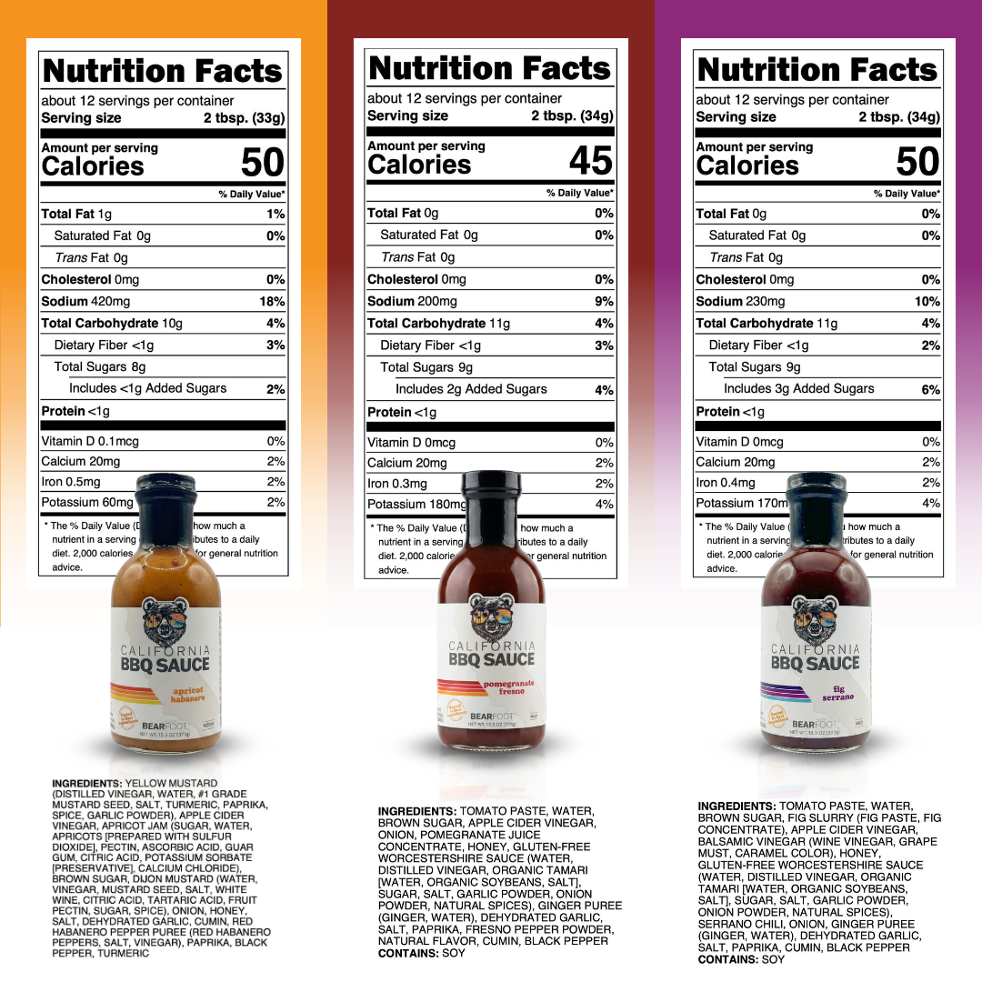 Bearfoot BBQ Sauce 3-Pack