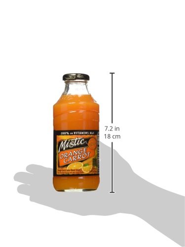 Mistic Orange-Carrot Juice 16 Fl Oz (12 Bottles)