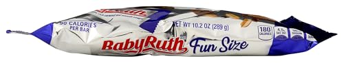 Baby Ruth Candy Bars with Chocolatey Caramel, Peanuts, and Nougat, Fun Size Candy Bars in Bag, 10.2 oz