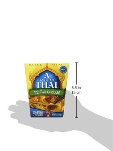 A Taste Of Thai Pad Thai Noodles - 5.75Oz Pack Of 6 Heat & Eat Instant Noodles Flavored With Classic Thai Sauce | Gluten-Free |