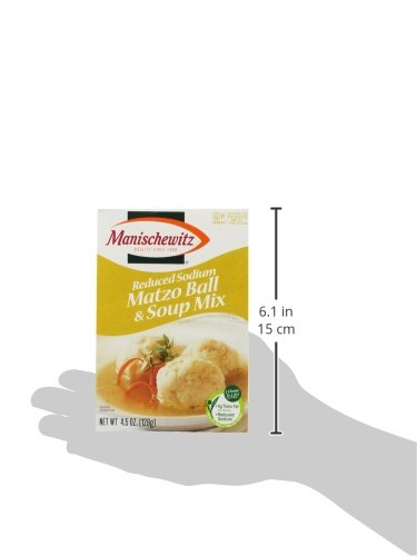 Manischewitz Matzo Ball Soup Mix, Low-Salt 4.5 Oz. (Pack Of 12)
