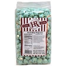 Baby Shower Popcorn-Gender Reveal Party-Blue Popcorn - ItS A Boy Blue Popcorn - One 7 Oz Bag | 4 Pack | Hr Poppin Snacks - Made In Usa - Nebraska Popcorn - Delicious Fresh Popcorn - Gourmet Popcorn