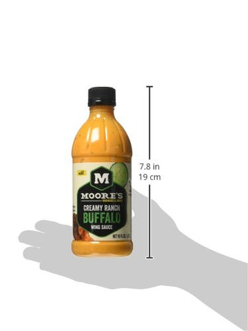 Moore Sauce Buffalo Wing Ranch,16 Fl Oz,Pack of 6