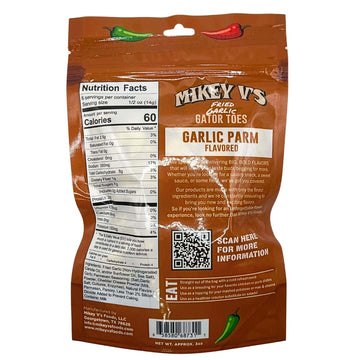 Gator Toes (Deep Fried Garlic) - Garlic Parm: 3oz