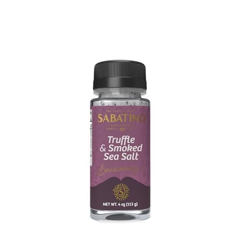 Sabatino Tartufi Smoked Truffle Salt, All Natural, Kosher, Non-GMO, 4 oz