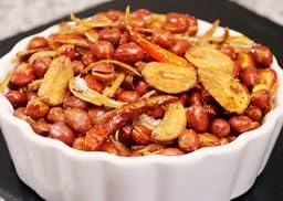 Adobon Mani Halal Garlic Roasted Red Skin Peanuts Filipino Snack Home Made No Preservatives Halal Snacks (21 Oz, Spicy)