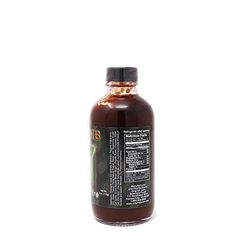 Da   Original Hot Sauce - 321,900 Scovilles - 4oz Bottle - Made in USA - Non-GMO, Gluten Free, Sugar Free - Pack of 1
