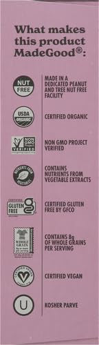 MadeGood Organic Chocolate Drizzled Granola Bars, 5ct, 4.25 OZ