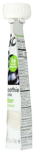 NOKA Organic Blackberry Vanilla Smoothie, 4.22 OZ, Superfood Blend, Pack of 1
