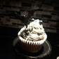 Oasis Supply Black Bat Halloween Cupcake Cake Toppers Plus Bonus Free Halloween Tattoos, 24 ct