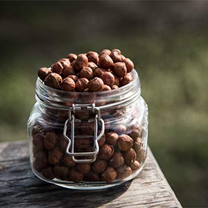 Aznut Raw Hazelnuts Filbert Nuts, Shelled, Gluten Free, Fresh, Premium Quality 100% Natural Non-Gmo Project Certified, Kosher Certified, Great Snacks, Resealable Bag 1 Lb