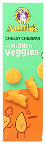 Annies Cheesy Cheddar Crackers With Organic Hidden Veggies, 7.5 oz