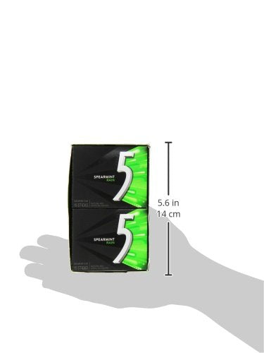 Wrigley'S 5 Rain Spearmint Gum (12 Packs Of 15 Pieces)