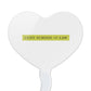 GRAPHICS & MORE Cupcake Picks Set of 6 - Acrylic Decoration Toppers - CUNY School of Law Heart Design