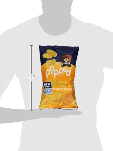 Quaker Popped Cheddar Cheese Rice Snacks 3.03Oz, 3.03 Oz