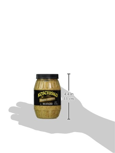 Kosciusko, Coarse Grain Country Style Mustard, 9 Oz, Hearty Horseradish Flavor