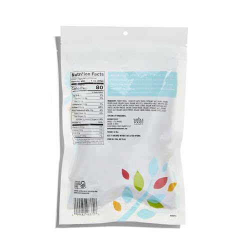 365 by Whole Foods Market Organic Turkey Jerky, 3 OZ - High-Protein Snack, Gluten-Free, All-Natural Flavor