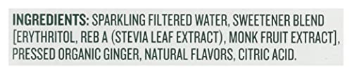 Reeds Ginger Brew Zero Sugar Ginger Ale Soda 4 Pack, 12 Fz