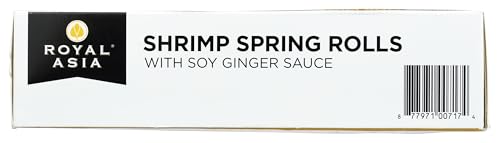Royal Asia, Shrimp Spring Rolls Ginger Soy Sauce, 10 Ounce
