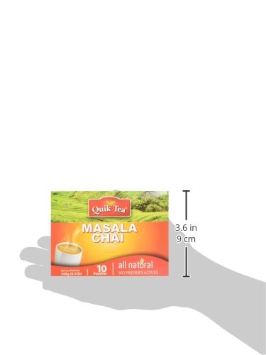 QuikTea Tea Latte, Masala Chai, 8.5 Ounce (Pack of 4)