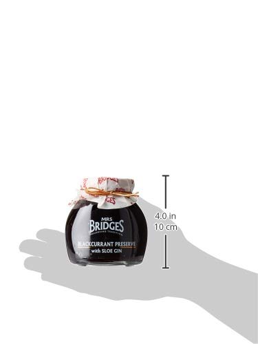 MRS BRIDGES Blackcurrant Preserve with Sloe Gin, 12oz Jar, Made in Scotland