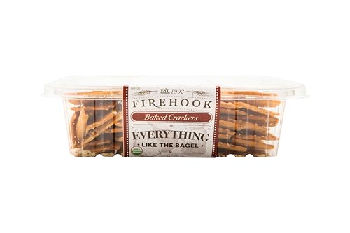 Firehook Everything Like the Bagel  ers - Artisan Baked, Organic, Non-GMO, Kosher - 8 oz Box