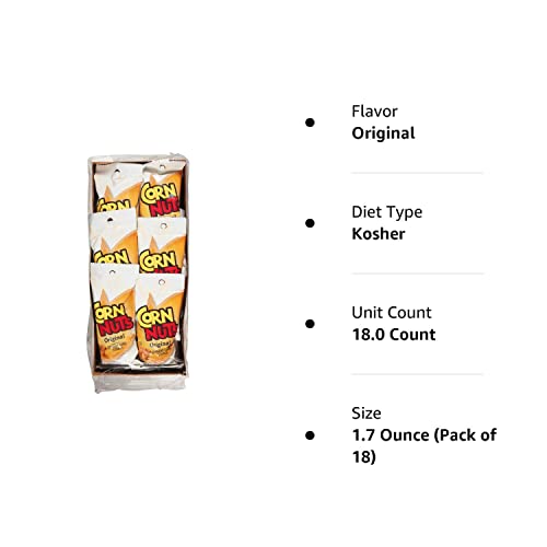 Corn Nuts Original Crunchy Corn Kernels Snack, 18 Count(Pack Of 1)