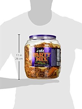Utz Party Mix Snack, 43 oz Barrel, Model 320, Perfect for Parties and Gatherings