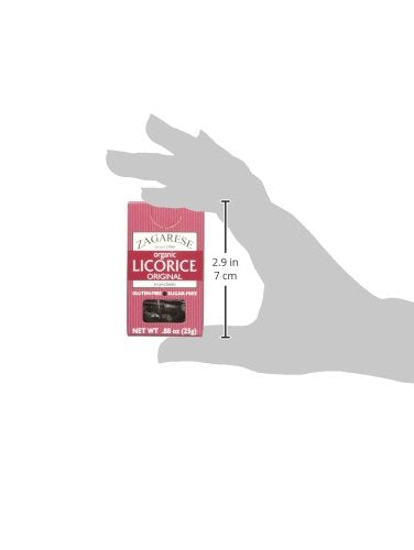 Zagarese Organic Licorice, Original Extra, 0.88-Ounce (Pack of 6), Dark Brown & Black, Model TICO
