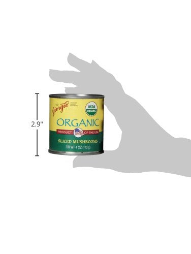 Giorgio Mushrooms, Sliced, Organic, 4-Ounce (Pack of 12)